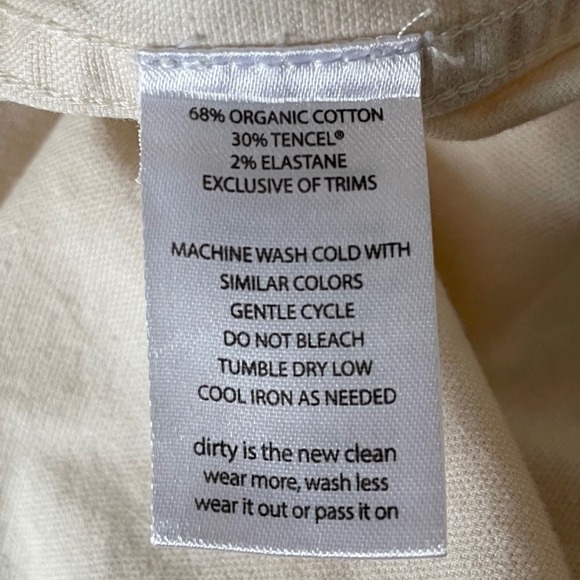 Toad & Co Earthworks Organic Cotton Blend Overall Jumper Dress Cream Khaki XL - Picture 7 of 9